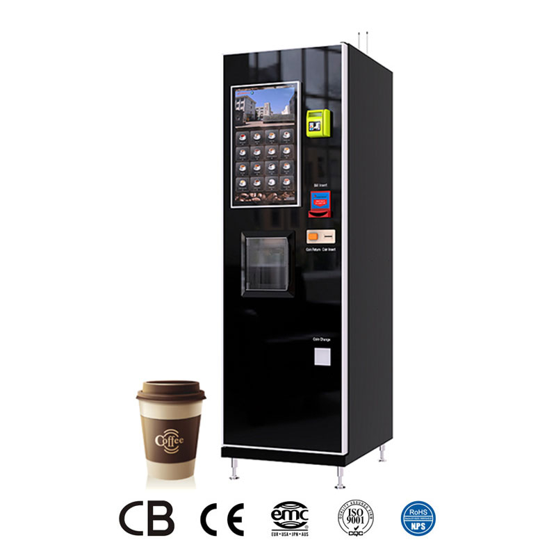 Máy bán cà phê nóng, lạnh, các loại nước trái cây với màn hình cảm ứng
