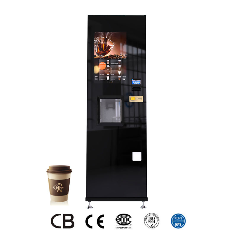 Máy bán cà phê nóng, lạnh, các loại nước trái cây với màn hình cảm ứng