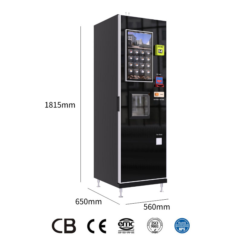 Máy bán cà phê nóng, lạnh, các loại nước trái cây với màn hình cảm ứng