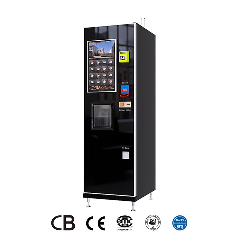 Máy bán cà phê nóng, lạnh, các loại nước trái cây với màn hình cảm ứng