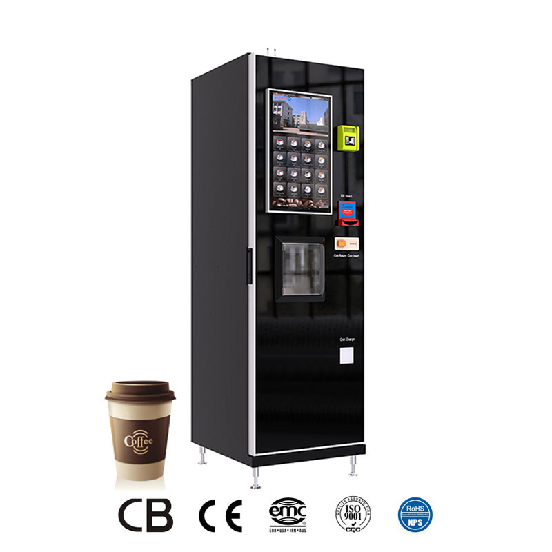 Máy bán cà phê nóng, lạnh, các loại nước trái cây với màn hình cảm ứng